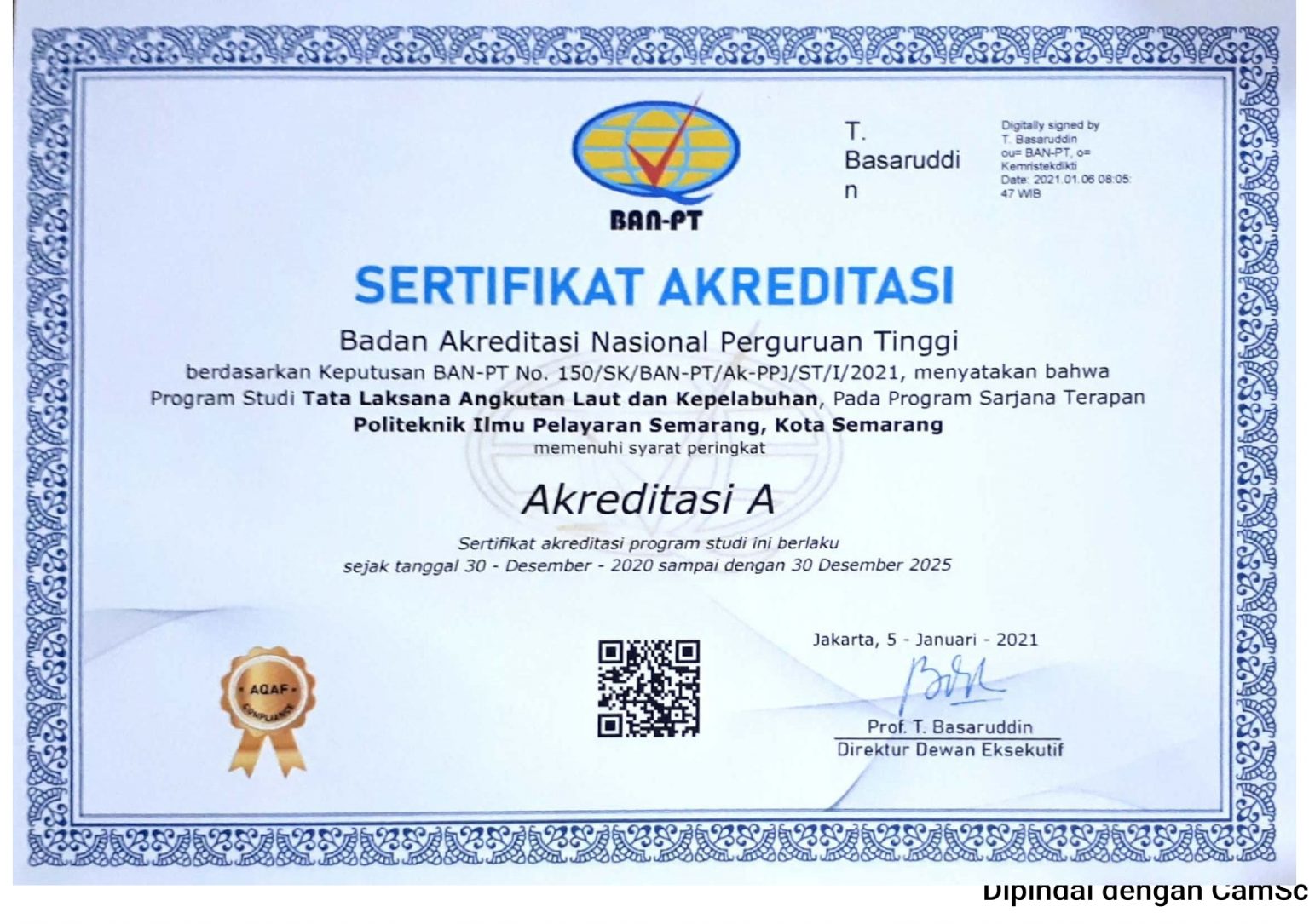 Akreditasi Institusi – PIP Semarang